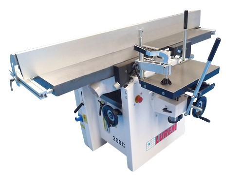 Combinée Lurem type 300C – 220 V ou 380 V – Dégauchisseuse, raboteuse, et option mortaiseuse